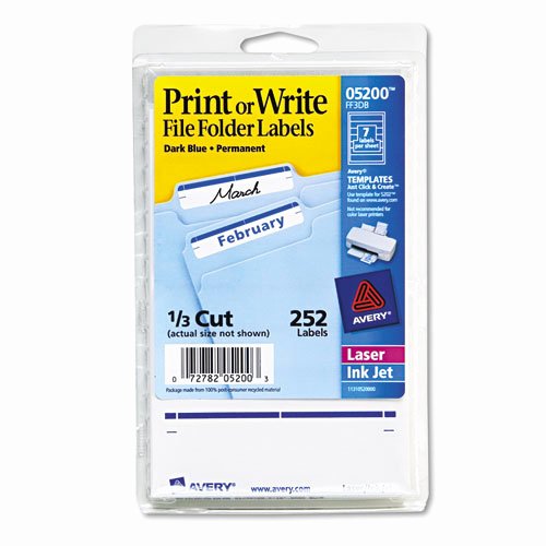 Filing Cabinet Label Template Fresh Avery 5200 Print or Write File Folder Labels 11 16 X 3 7