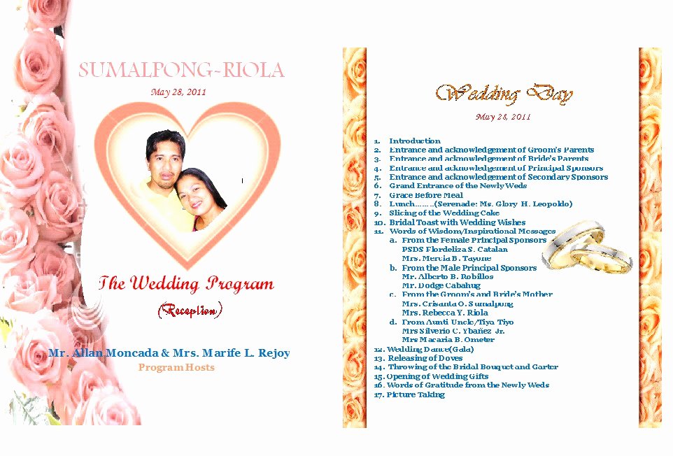 Filipino Catholic Wedding Program Best Of Media Acu Blog