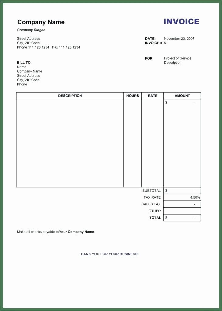 Fillable Invoice Template Word Awesome Fillable Invoice Template Word 11 Things that Happen when