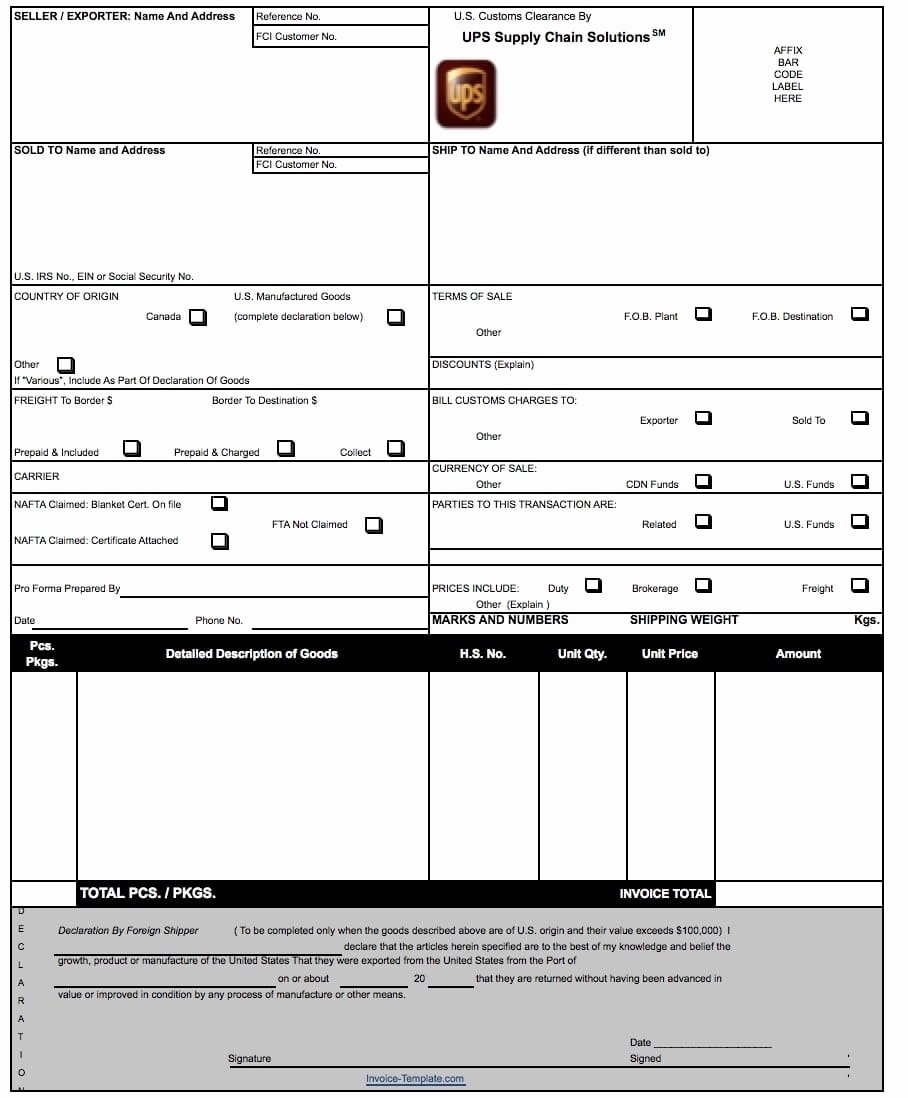 Fillable Invoice Template Word Beautiful Mercial Invoice Pdf Fillable Invoice Template Ideas