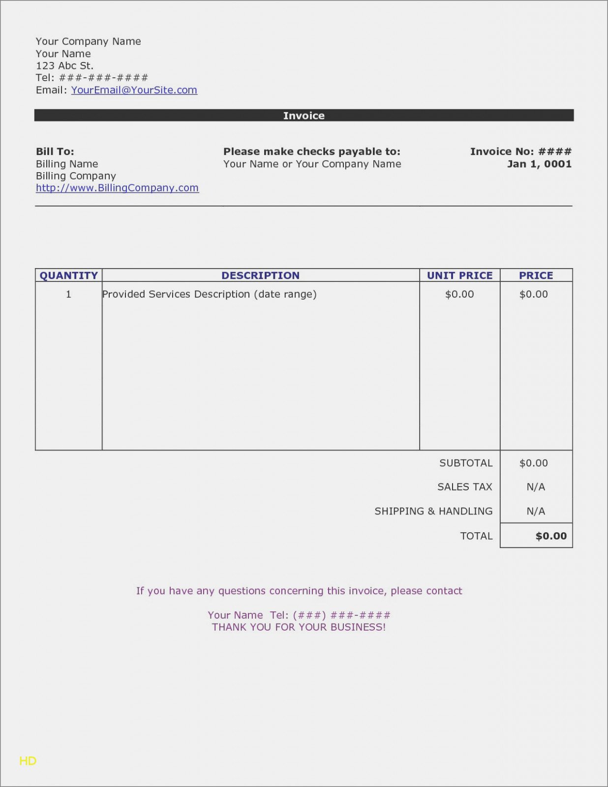 Fillable Invoice Template Word Inspirational the Ultimate Revelation