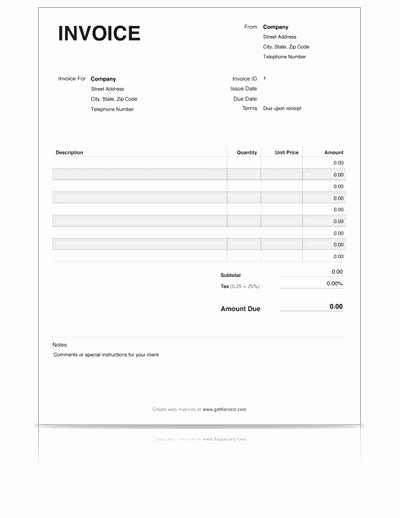 Fillable Invoice Template Word Luxury Invoice Template Pdf