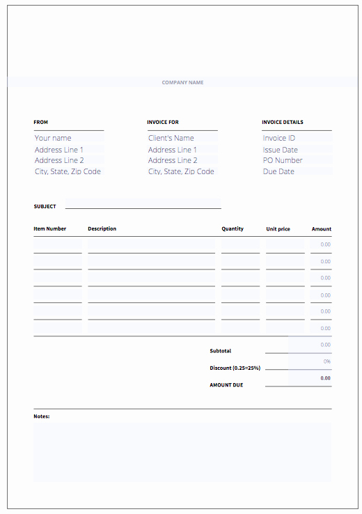 Fillable Invoice Template Word Luxury top 5 Best Invoice Templates to Use for Business