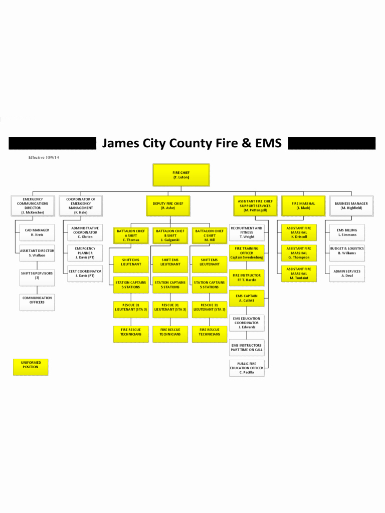 Fillable organizational Chart Best Of 2019 Fire Department organizational Chart Fillable