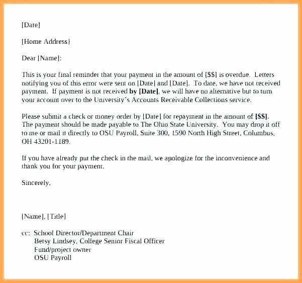 Final Notice Collection Letter Beautiful 11 Collection Letter Template Final Notice