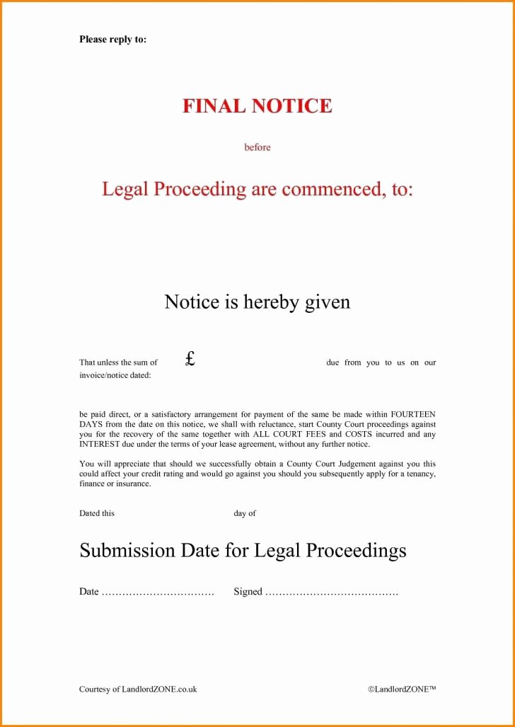 Final Notice Letter before Legal Action Lovely Final Demand Letter Template 2018 Professional Legal Cover