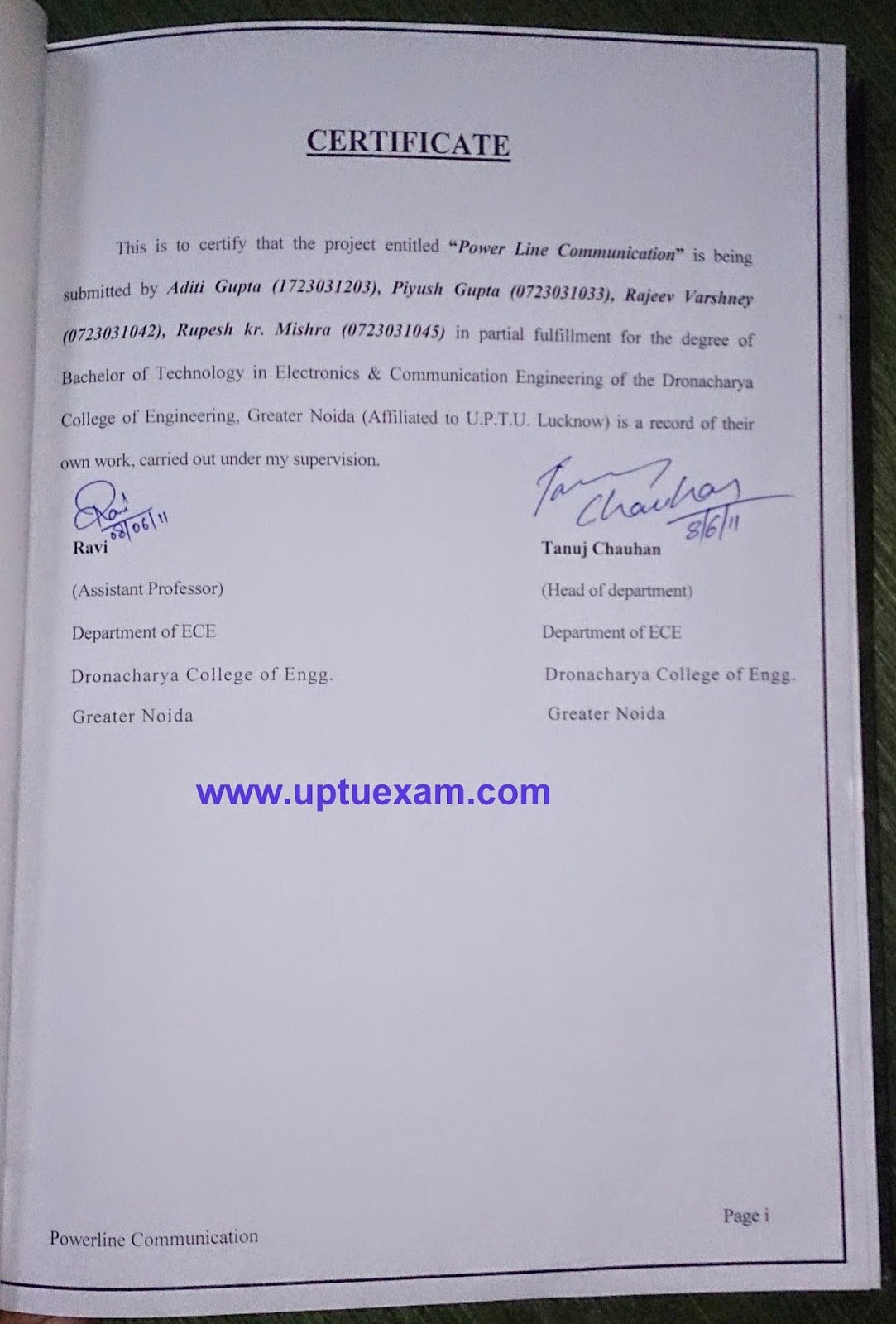 Final Project Report Sample Awesome Ece Dronacharya Final Year Project Report format