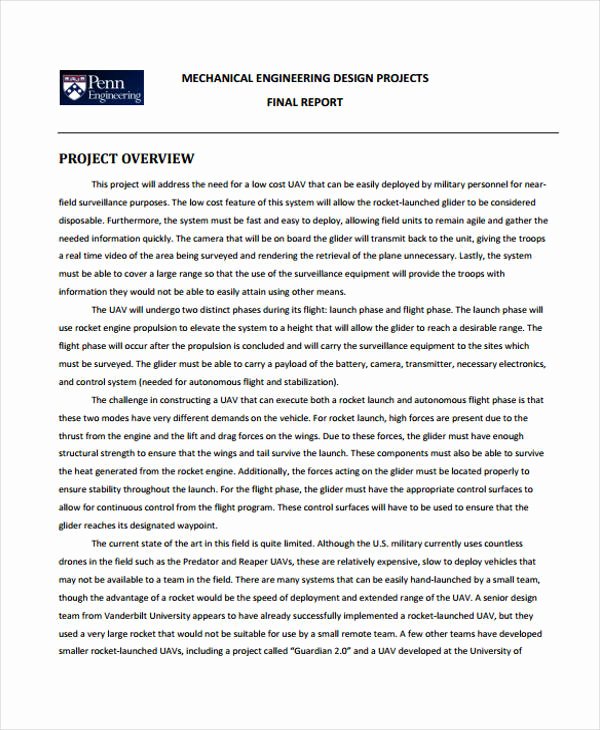 Final Project Report Sample Luxury 54 Project Report Samples Word Pdf Docs