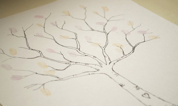 Fingerprint Trees Templates Best Of Wedding Diy Fingerprint Tree Template to Download &amp; Print