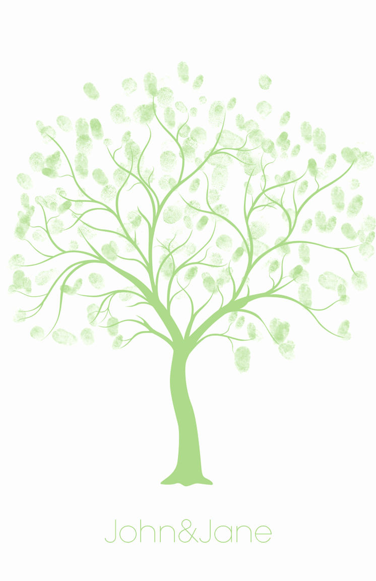 Fingerprint Trees Templates Luxury Diy Project Free Fingerprint Guest Book the Adventures