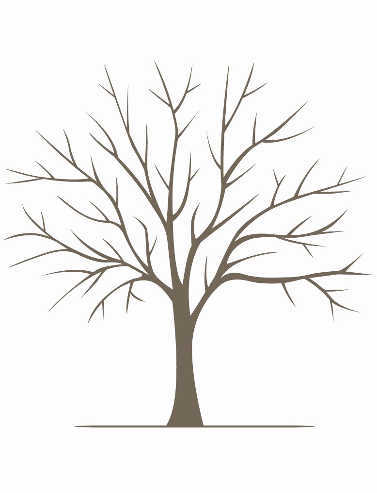 Fingerprint Trees Templates New Diy Fingerprint Tree Poster Instant Download