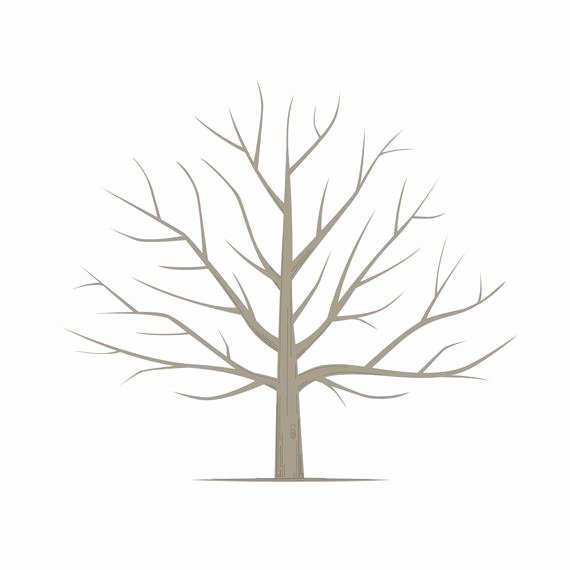 Fingerprint Trees Templates Unique Diy Fingerprint Tree Poster Instant Download Square