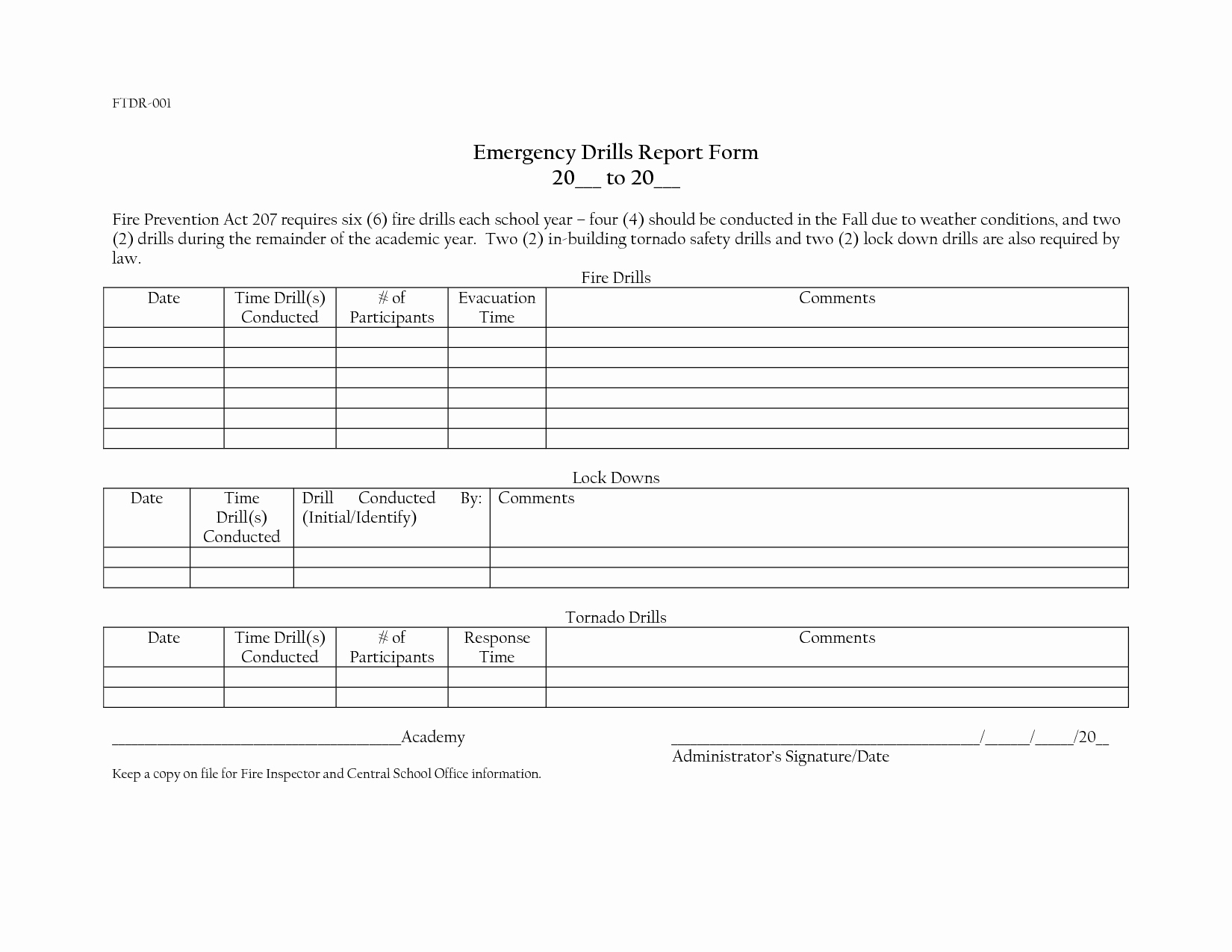 Fire Drill Report Sample Unique Best S Of Home Health Emergency Drill Evaluation form