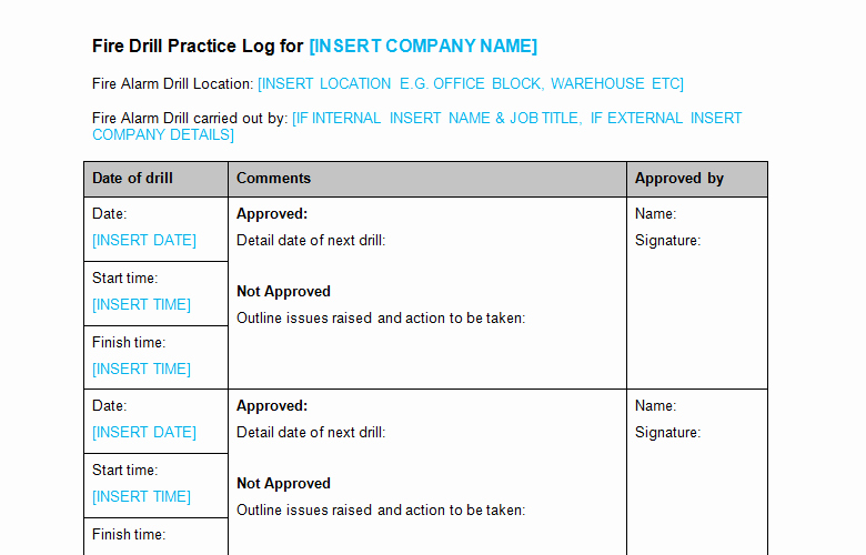 Fire Drill Report Template Awesome Index Of Cdn 19 2002 815