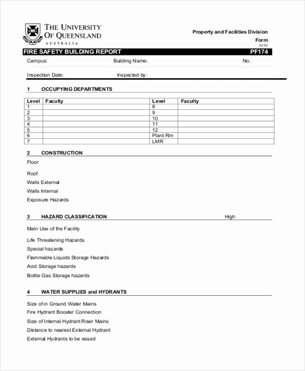 Fire Report Template Beautiful Safety Report Templates 13 Free Word Pdf Apple Pages