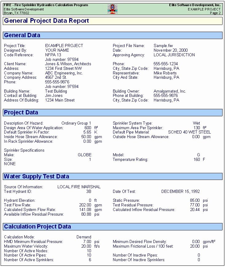 Fire Report Template Unique Fire Sample Reports