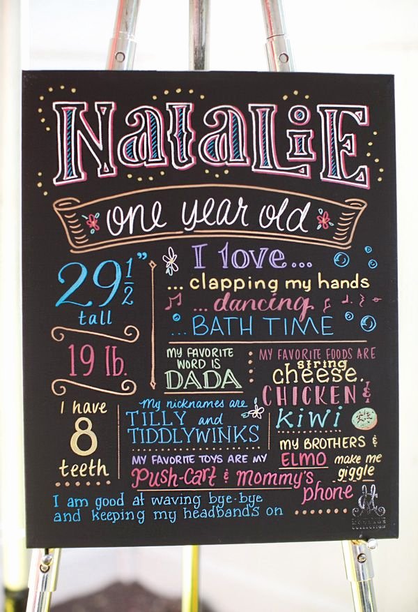 First Birthday Chalkboard Diy Beautiful Best 25 First Birthday Chalkboard Ideas On Pinterest