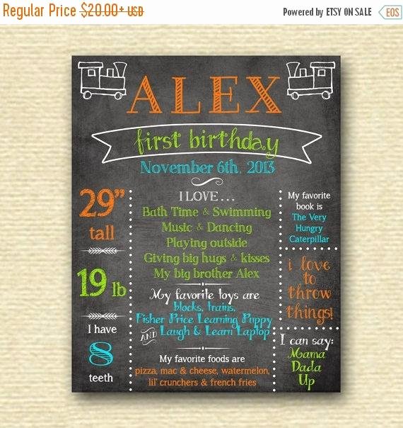 First Birthday Chalkboard Diy Fresh Off Sale First Birthday Chalkboard Sign Birthday