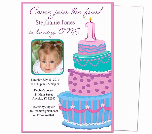 First Birthday Invitation Template Free Inspirational 13 Best Images About Printable 1st First Birthday