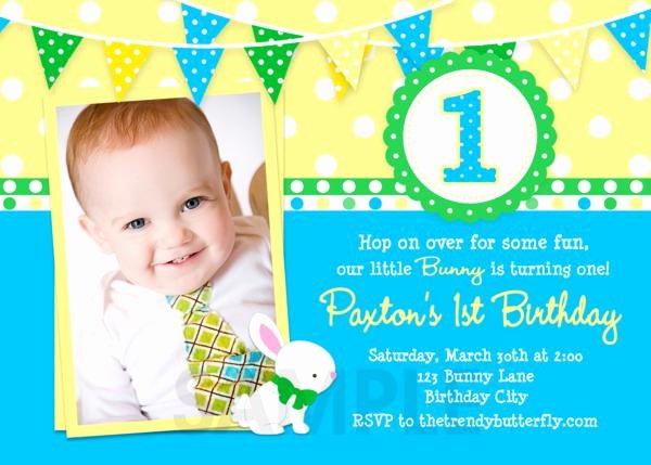 First Birthday Invitation Template Free Lovely Free Printable 1st Birthday Party Invitations Boy Template