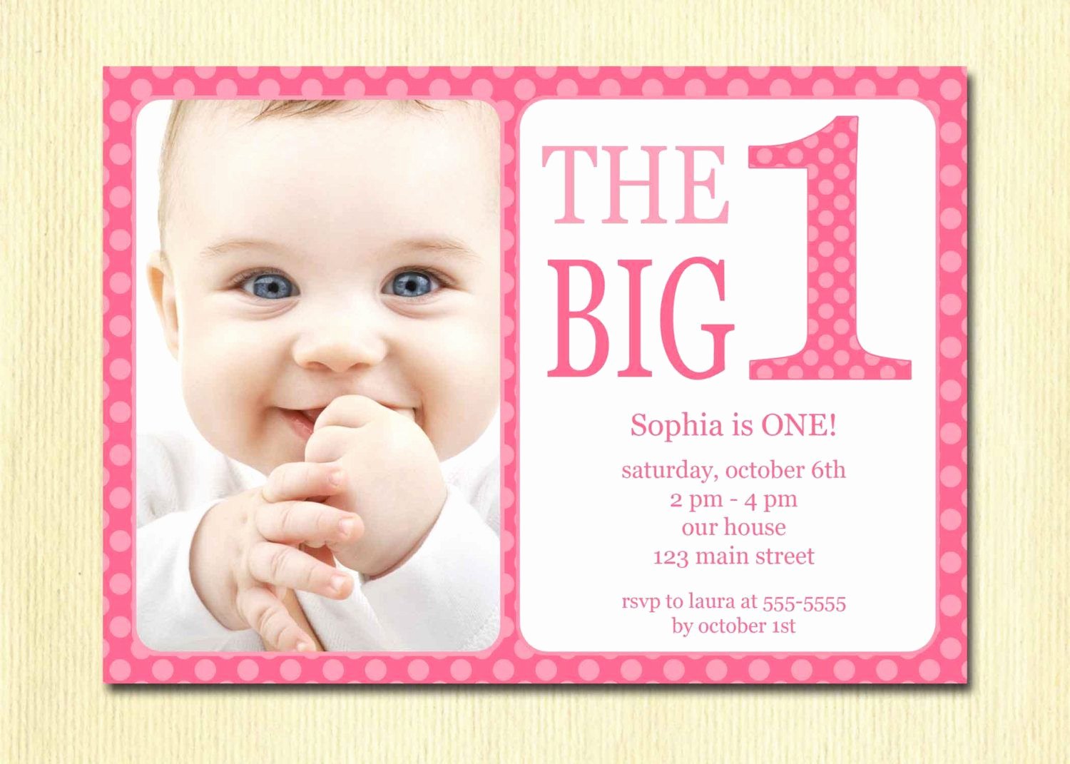 First Birthday Invitation Template Free Luxury Free Printable 1st Birthday Invitation Template