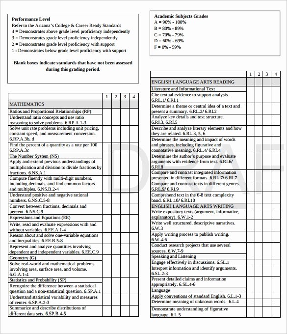 First Grade Progress Report Template Beautiful Grade Report Template