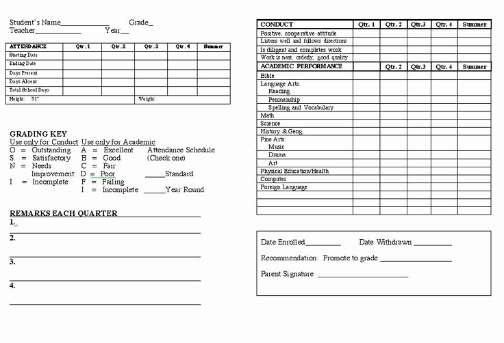 First Grade Progress Report Template Luxury Making the Grade