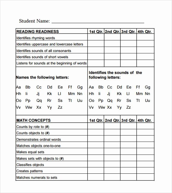 First Grade Progress Report Template Unique Image Result for Homeschool Report Card Template Free