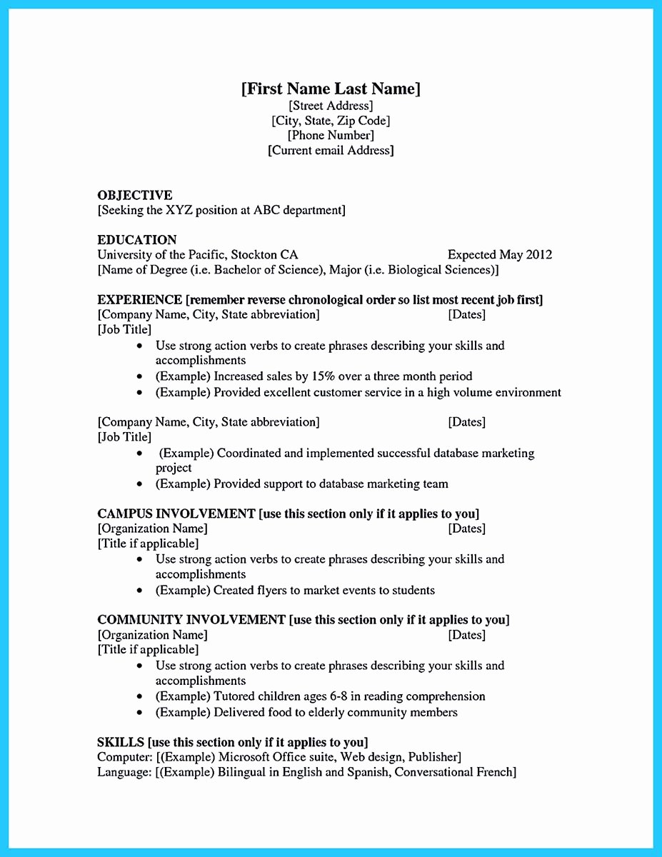 First Job Experience Essay Best Of Best Current College Student Resume with No Experience