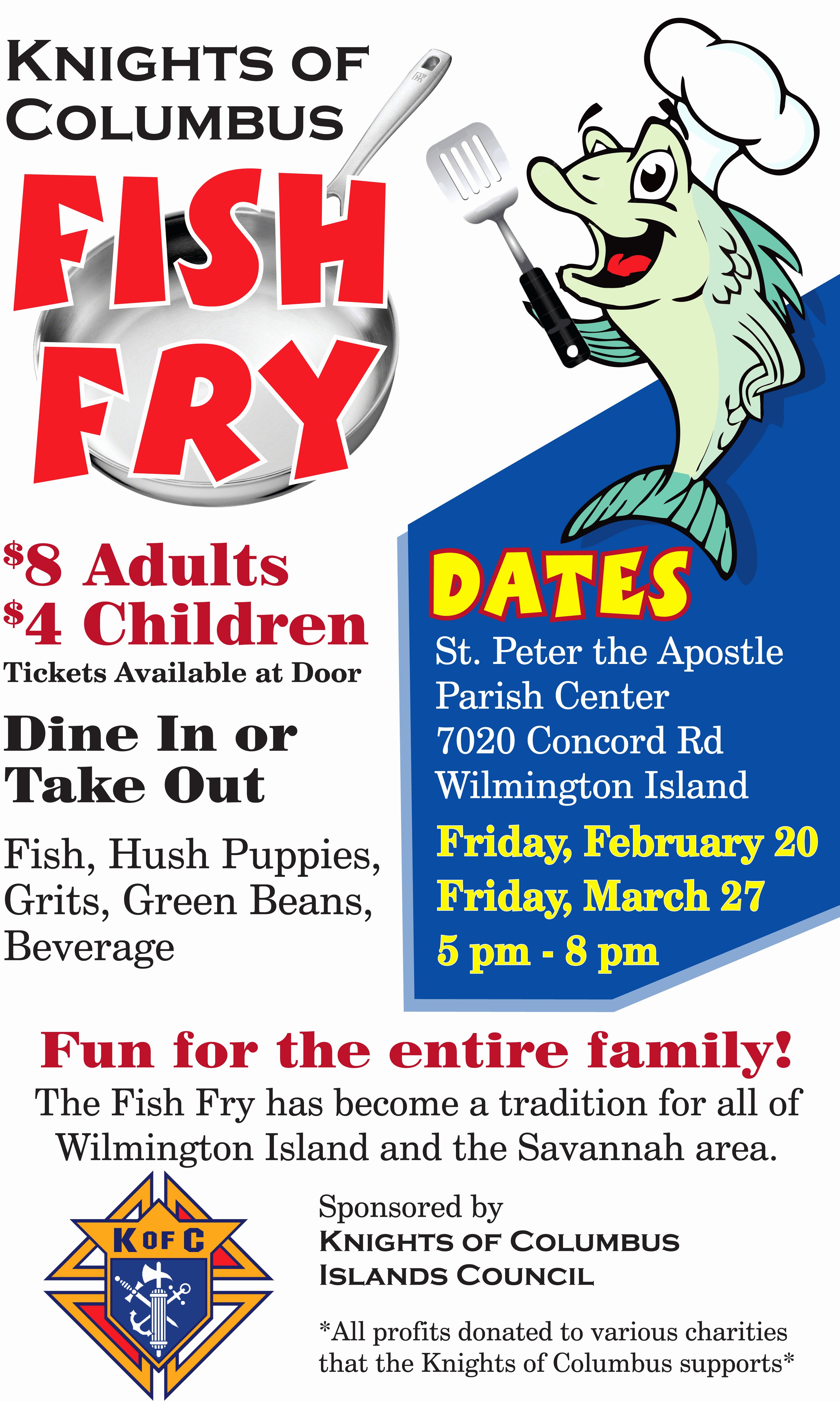 Fish Fry Flyer Template Awesome K Of C Lenten Fish Fry Saint Peter the Apostle Saint