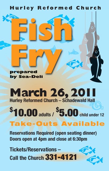 Fish Fry Flyer Template Elegant Hurley Reformed Church