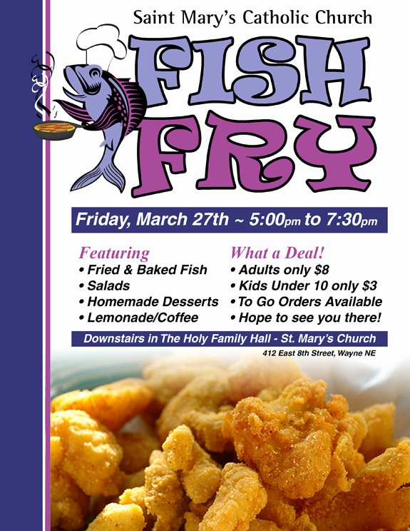 Fish Fry Flyer Template Fresh Fish Fry Flyer Template and Chicken Downl with Benefit