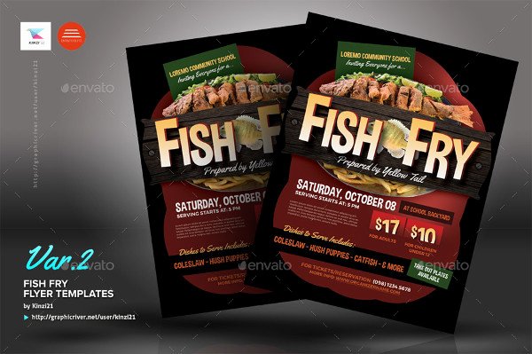 Fish Fry Flyer Template Luxury 20 Fishing Flyer Templates Free &amp; Premium Download