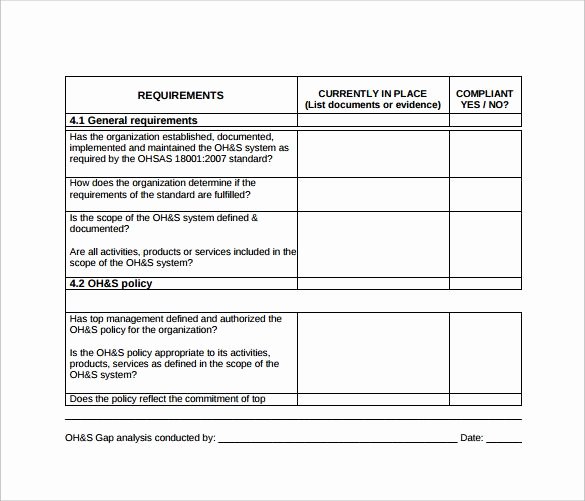 Fit Gap Analysis Template Excel Awesome Download Gap Analysis Template for Free Tidytemplates