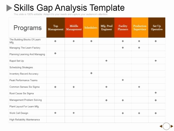 Fit Gap Analysis Template Excel Luxury Sample Gap Analysis Ppt