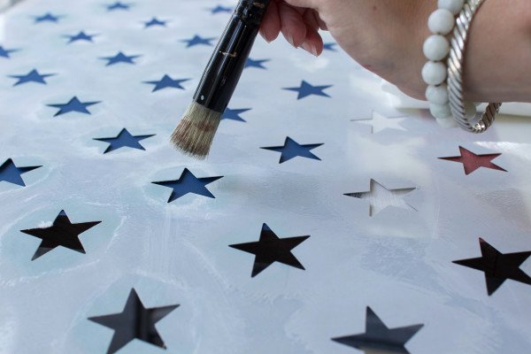 Flag Star Stencil Awesome Diy Rustic American Flag Finding Silver Pennies