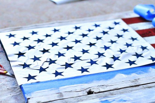 Flag Star Stencil Beautiful Diy Reclaimed Wood American Flag