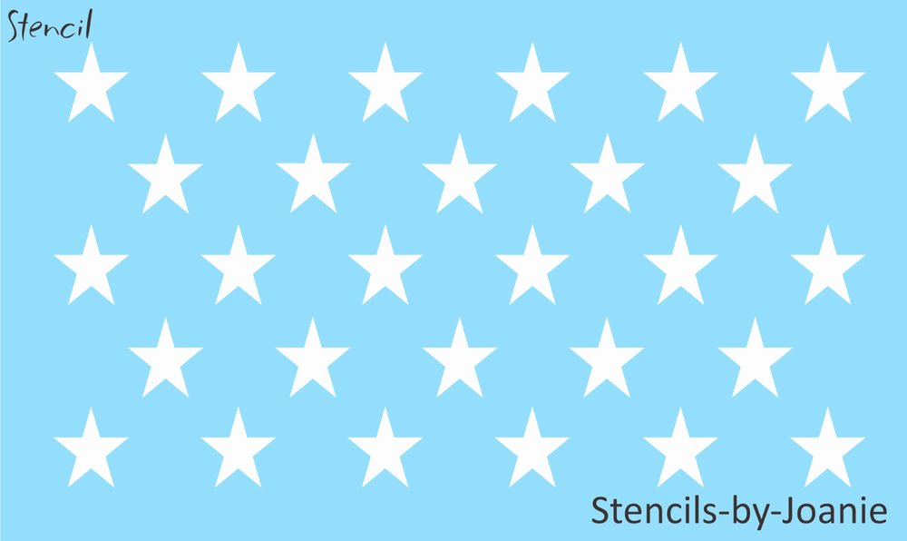 Flag Star Stencil Inspirational Patriotic Stencil 28 1 75 Inch Stars Proud American Flag