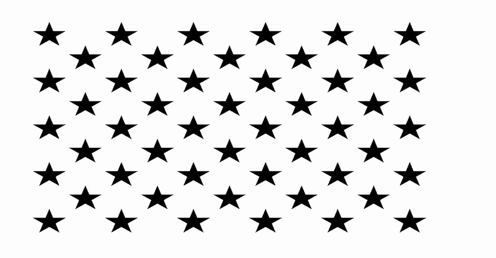 Flag Star Stencil Unique 50 Stars – Go Stencil