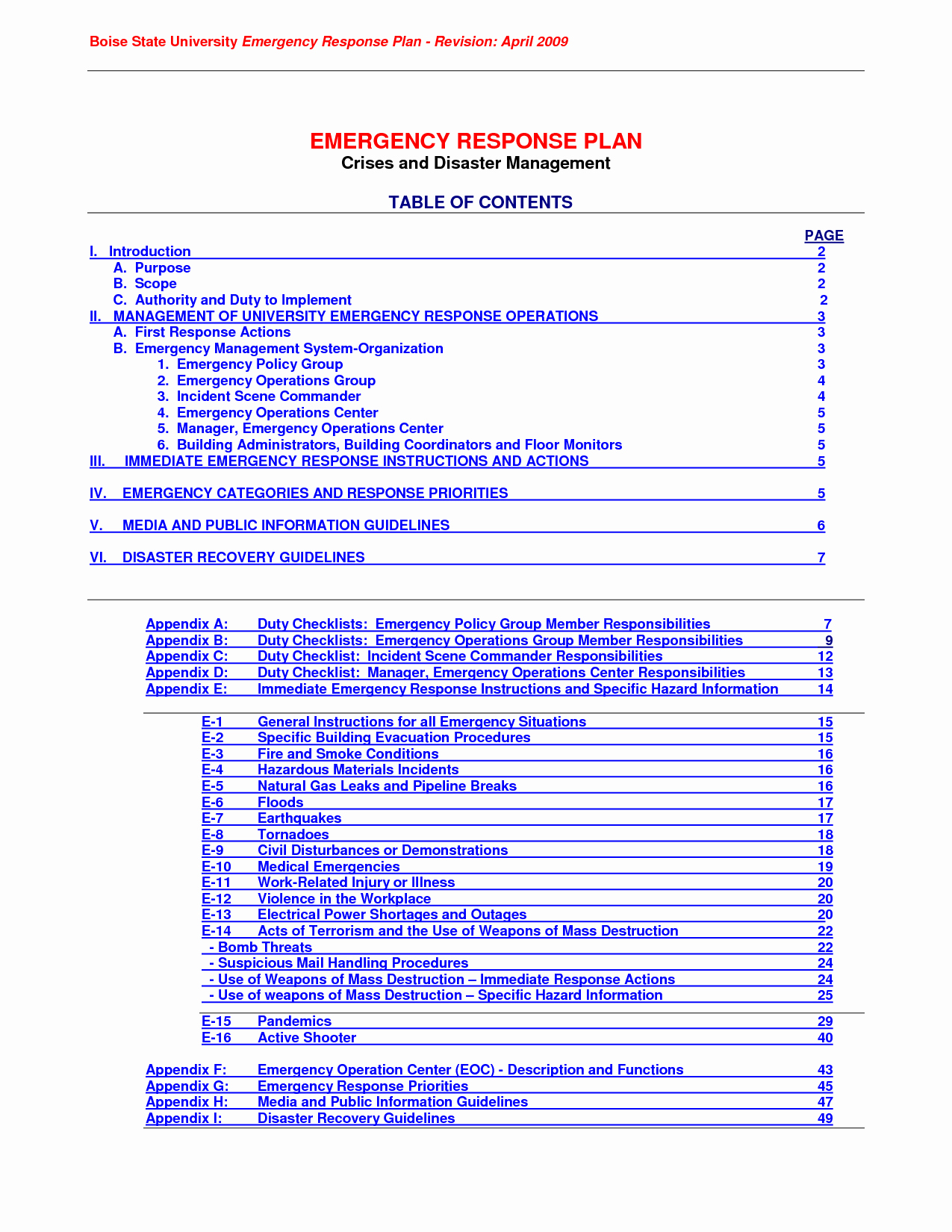 Flood Emergency Response Plan Template Elegant Best S Of Emergency Disaster Plan Emergency Family