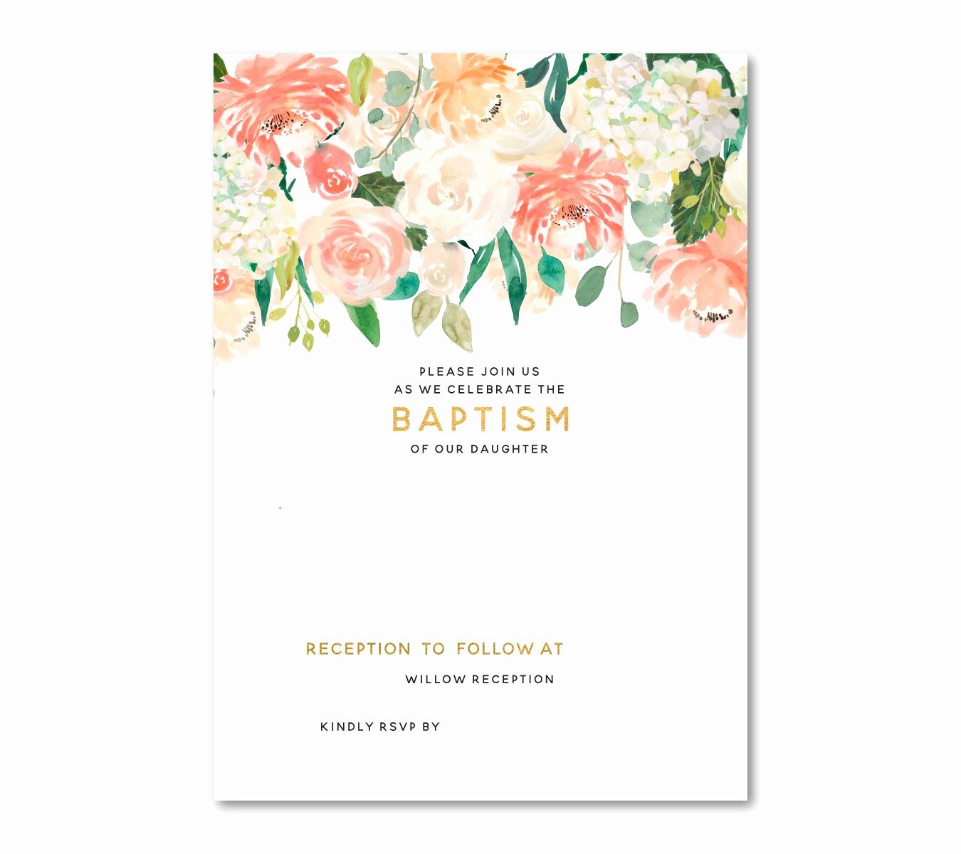 Floral Invitation Template Best Of Free Free Template Free Floral Baptism Invitation Template