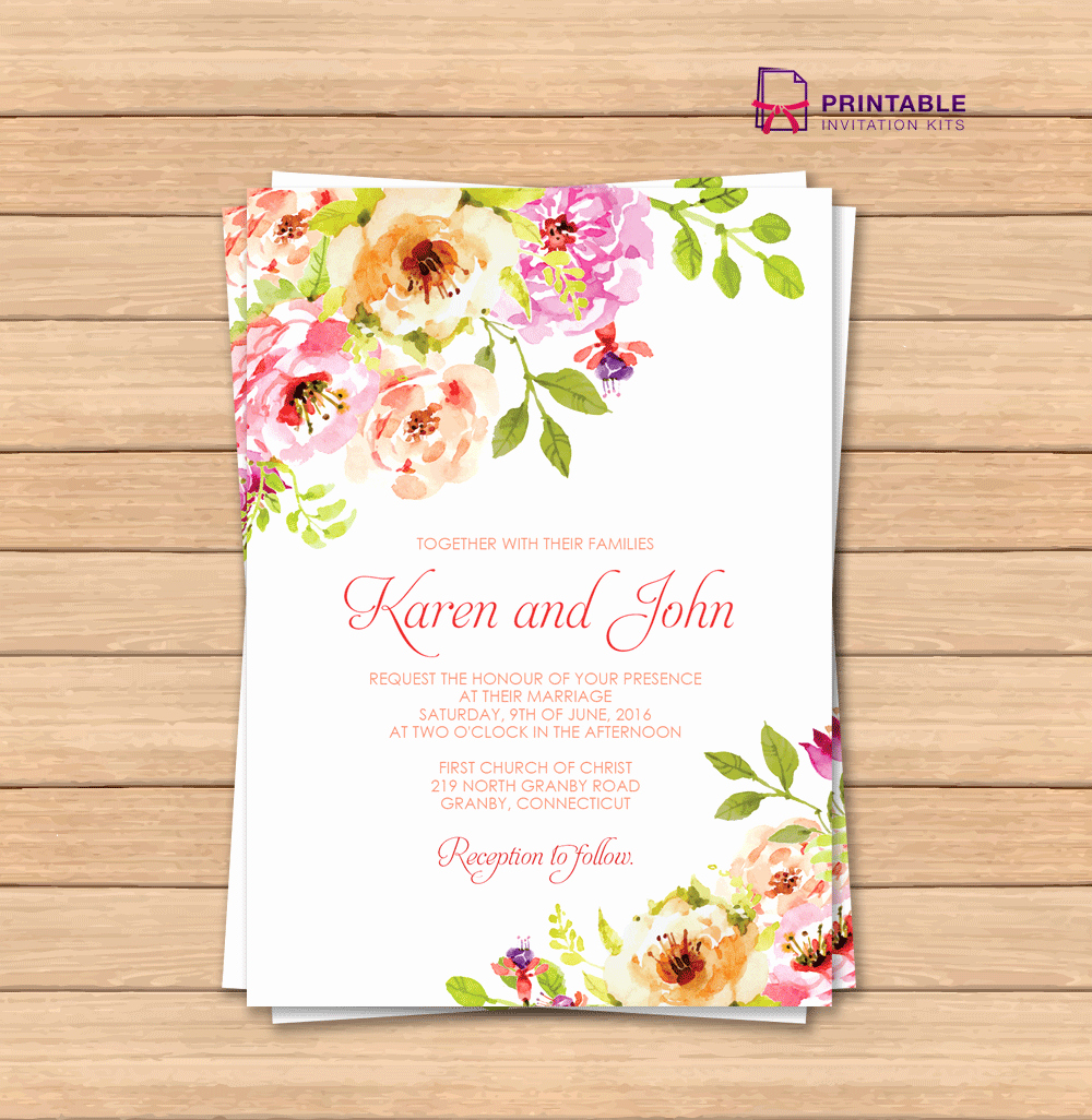 Floral Invitation Template Fresh Vintage Floral Border Invitation Template ← Wedding