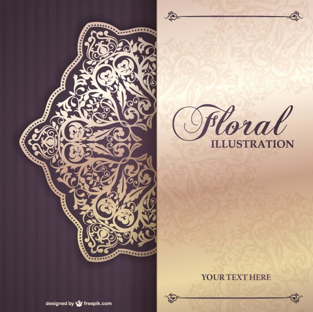 Floral Invitation Template Luxury Floral Invitation Template Vector