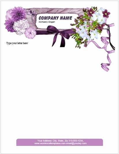 Floral Stationery Template Free Elegant Floral Letterhead Templates for Ms Word