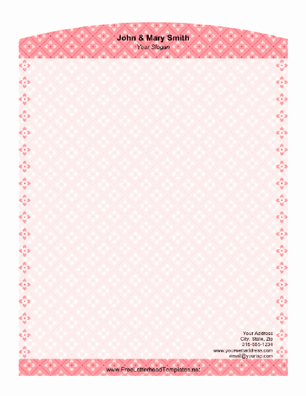 Floral Stationery Template Free Lovely Floral Check Letterhead