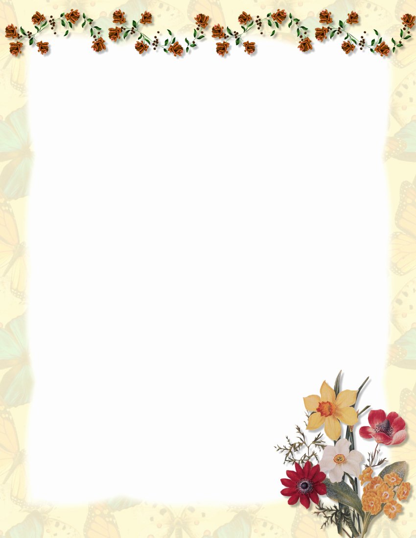 Floral Stationery Template Free Luxury 1000 Images About A Papier On Pinterest