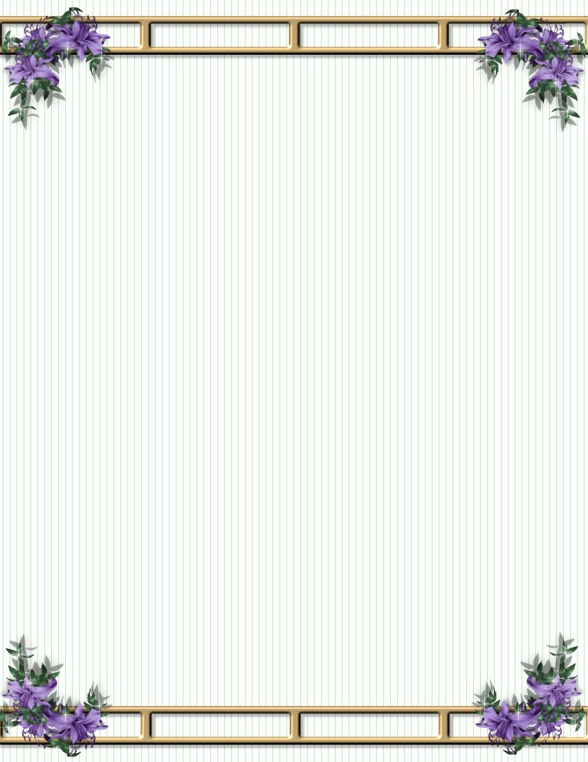 Floral Stationery Template Free Luxury 20 Frames Png Flores