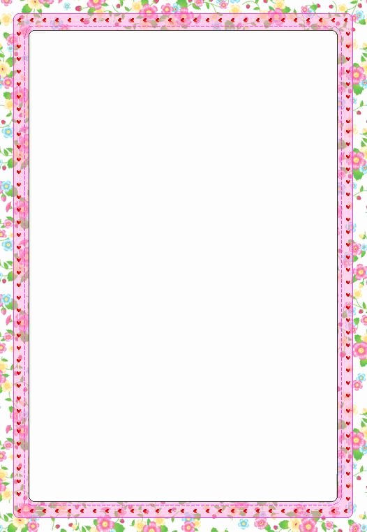 Floral Stationery Template Free Luxury Free Printable Border Paper Stationery