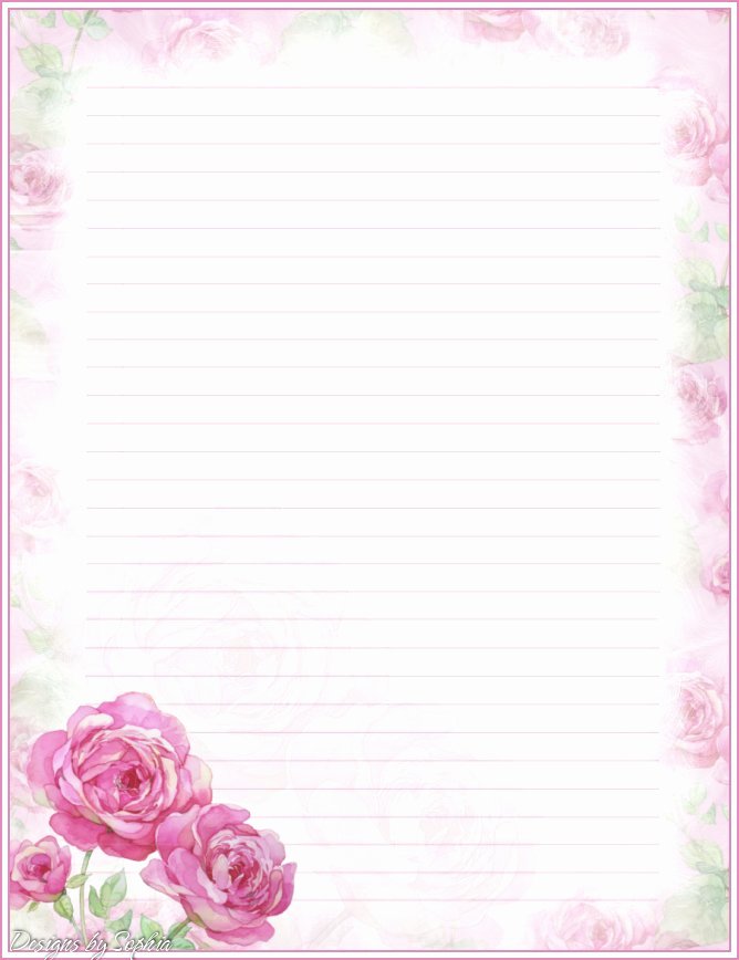 Floral Stationery Template Free New My Printable Stationary Creations 3 sophia Designs