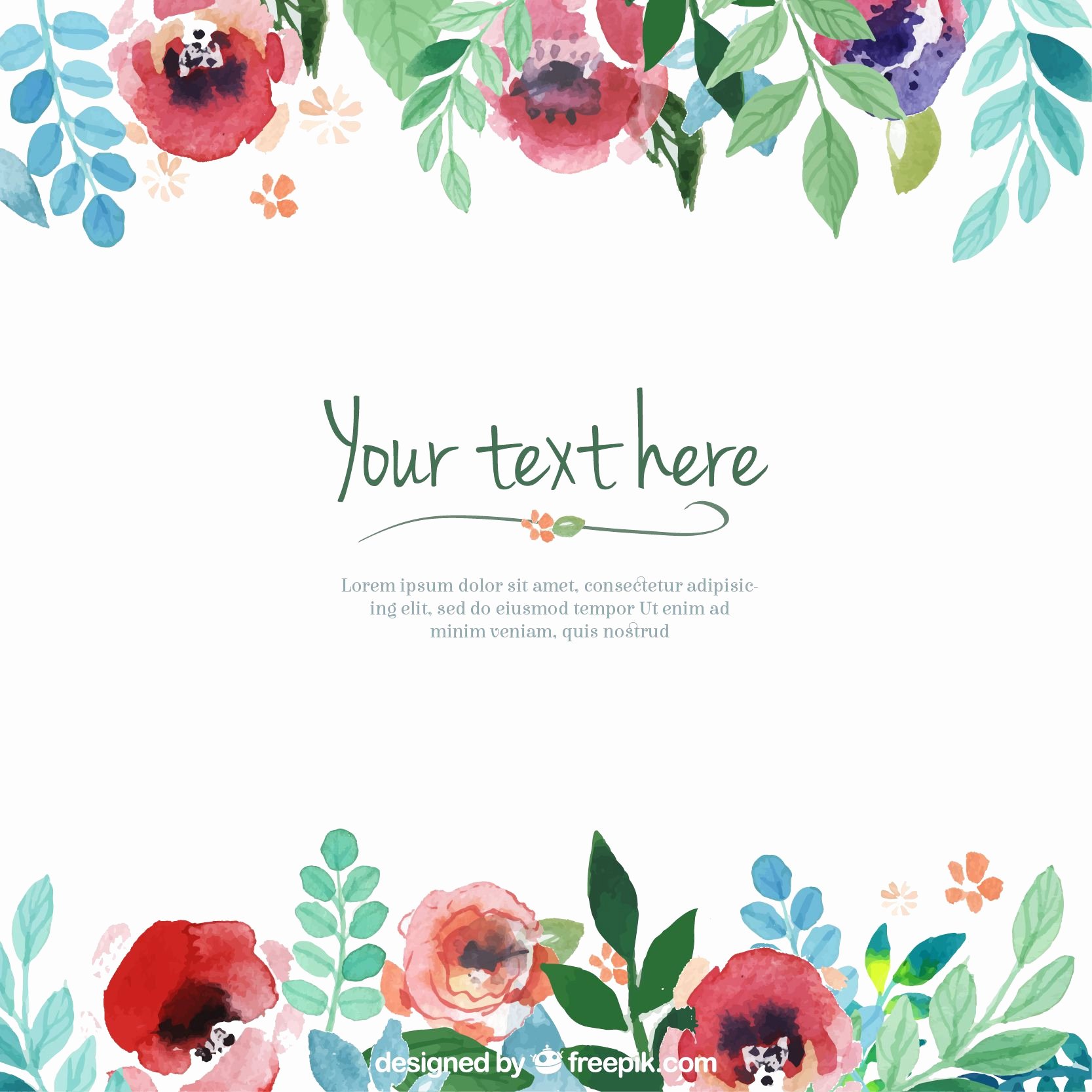 Flower Invitation Template Best Of Resultado De Imagen Para Flores En Acuarelas Marco O